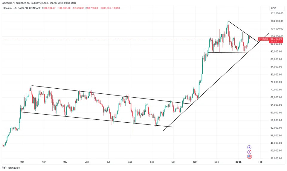 Bitcoin Revisits $100K as Trump Inauguration May Spur a Breakout: Van Straten