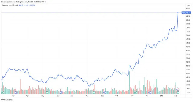 Tapestry Stock Sets All-Time High on Soaring Coach Sales