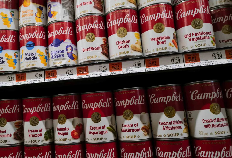 Campbell’s Stock Drops on Weak Quarterly Sales, Full-Year Outlook Cut